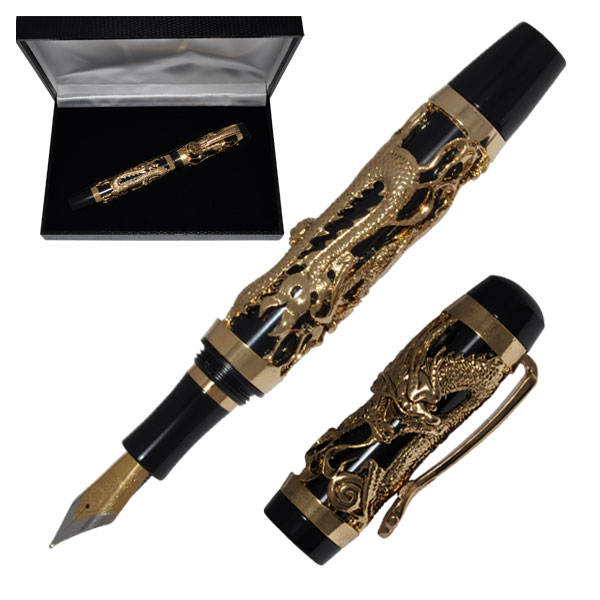 Gold Dragon Fountain Pen