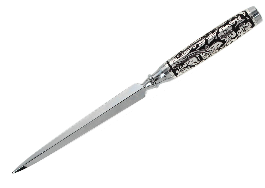 Floral Etched Letter Opener