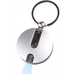 Round LED Light Keychain