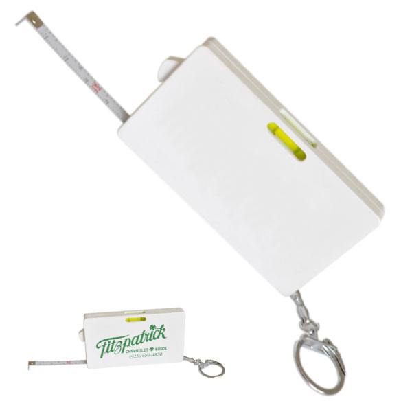 Key chain with Tape measure and Level